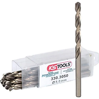 Imagen de KS TOOLS 330.3050 Taladro espiral para metal 86, 52 130 corte a derecha Metal, Madera, Plástico, Acero rápido