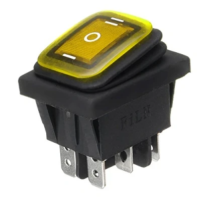 Imagen de Alamor On Off 6 Pin 12V Barco Led Luz Interruptor Basculante Enganche A Prueba De Agua