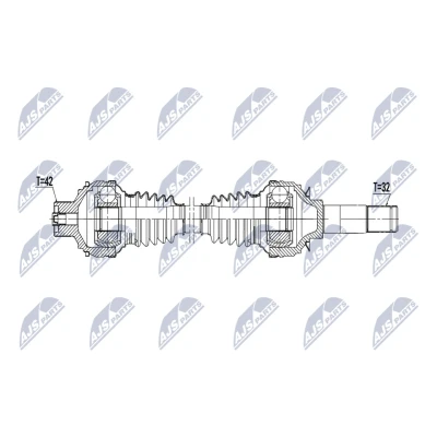 Imagen de NTY NPW PS 022 Árbol de transmisión Eje trasero izquierda, trasero, derecha 795mm