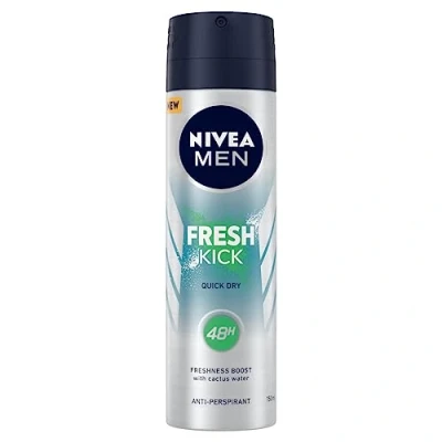 Imagen de NIVEA MEN Fresh Kick Antitranspirante en espray, 150 ml