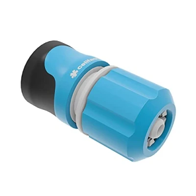 Imagen de Cellfast Conector de Manguera Ergo 3/8&quot;, Material PC/ABS, 3 Clips, 53 131