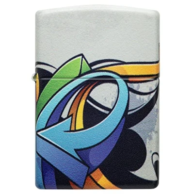 Imagen de ZIPPO Arrow Dessign 540 Color White Matte Mechero de tormenta, Recargable, en Caja Regalo