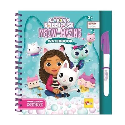 Imagen de Gabby&#039;s dollhouse sketchbook meow mazing waterbook in display 8