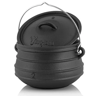 Imagen de BBQ TORO Potjie l Elección de Diferentes tamaños Cacerola Hierro Fundido Horno holandés sudafricano