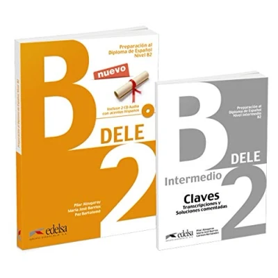 Imagen de Pack DELE B2 (libro + claves): en 2 volumes : Preparacion al Diploma de espanol ; Claves, Transcriptiones y Soluciones comentadas (Preparación Español)