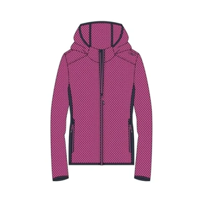 Imagen de CMP Chaqueta de forro polar Knit Tech con capucha fija para mujer