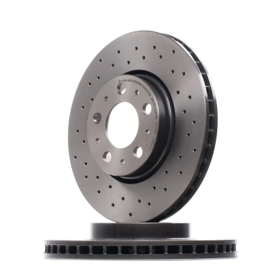 Imagen de BREMBO XTRA LINE 09.8633.1X Disco de freno 286 26 5 perforado/ventil. int. revestido altamente carbonizado con tornillos VOLVO: S60 I