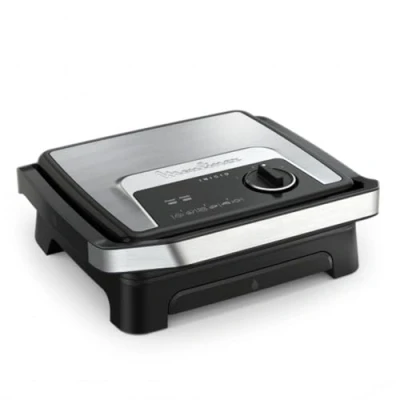 Imagen de Sandwichera Moulinex GI272D10, 2000 W, 2 en 1, Grill &amp; sandwichera, Antiadherente, 4 a 6 raciones, Inox