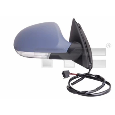 Imagen de Espejo retrovisor Tyc 337 0139 derecha imprimado para ajuste elect. espejo, convexo, calefactable, abatible eléctricamente, con memoria