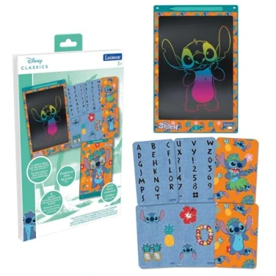Imagen de Lexibook CRT10D, Disney Stitch, Pizarra Mágica, Juguete Artístico y Creativo Niñas, Formato A4 con Dibujos Multicolores, Azul/Naranja, Color Transparente, Talla única (CRT10D)