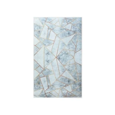 Imagen de Mani Textile Alfombra Grafic Gris Dorado Dimensiones 120x180