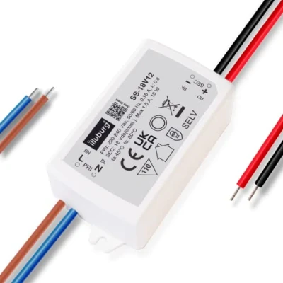Imagen de illuburg Transformador LED 12V 18W Sin Parpadeo para G4 GU5,3 Tira Alimentador Fuente de Alimentación Driver