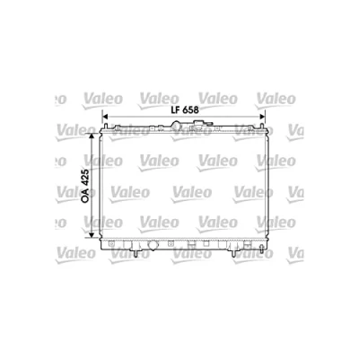 Imagen de VALEO 734198 Radiador, refrigeración del motor Aluminio 425 658 16 sin regulador de refrigerante Aletas soldadas MITSUBISHI: Montero iO
