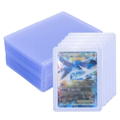 Imagen de Toploader Lote de 30 Fundas para Cartas Estándar Transparente Grosor Regular Aptas Deportivas, Coleccionables, MTG, Pokemon Magic