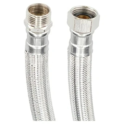 Imagen de BigBuy Tools Latiguillo M1/2&quot; X H1/2&quot; 40 cm Acero Inoxidable AISI 304 EPDM