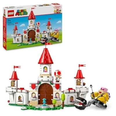 Imagen de Lego Super Mario Combate contra Roy en el Castillo de Peach Juguete Construcción con Minifiguras Personajes Nintendo, Regalo para Niñas, Niños y Gamers 7 Años o Más Fans del Videojuego 71435