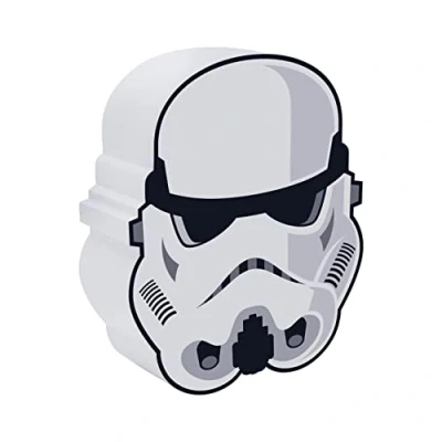 Imagen de Luz de noche Stormtrooper Star Wars Producto oficial Lucas Film, lámpara escritorio y decoración, regalo para fans Mandalorian, funciona con baterías