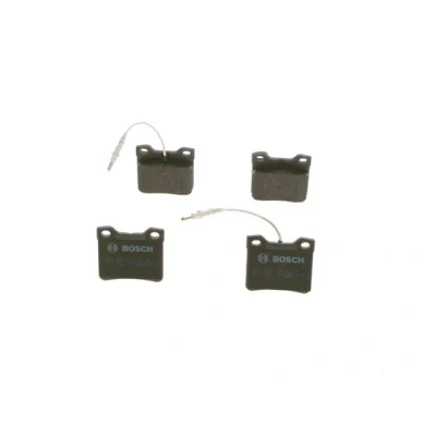 Imagen de BOSCH 0 986 494 055 Juego de pastillas freno Low Metallic con sensor desgaste incorporado Chapa antichirridos, instrucciones montaje