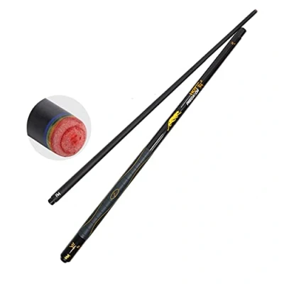 Imagen de PIASSO Taco De Billar 1/2, Fibra Carbono Cueño Snooker Hecho A Mano 147cm, 3 Talla Punta para Elegir(Size:13mm,Color:Amarillo)
