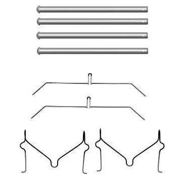 Imagen de HELLA 8DZ 355 204 551 Kit de accesorios, pastillas frenos TOYOTA: Land Cruiser 100