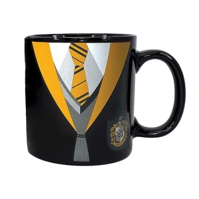 Imagen de Taza termocolora Harry Potter Uniforme Hufflepuff cafe te, licencia oficial