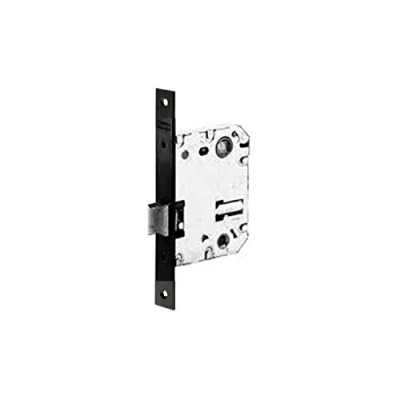 Imagen de Tesa Assa Abloy 134U50NE Picaporte Unificado Para Puertas de Madera Negro Entrada 50 mm, Frente Cuadrado 134U