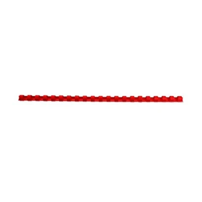 Imagen de GBC 4028660 Canutillo plástico DIN A4 21 anillas 16 mm (caja 100) color rojo