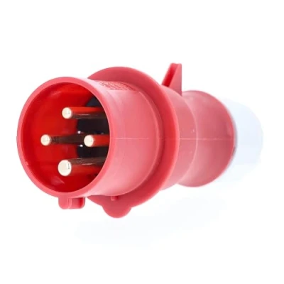 Imagen de as Schwabe 60570 Enchufe CEE, rojo, con conexión de tornillo 400V/16A/4polig/6h IP44, 400 V