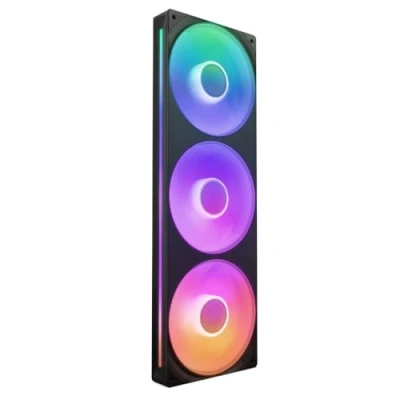 Imagen de NZXT F360 RGB Core Unidad de Ventilador monocasco 360 mm con 3 Ventiladores 120 Control Velocidad e iluminación Alta presión estática y Flujo Aire 8 LED aRGB Negro