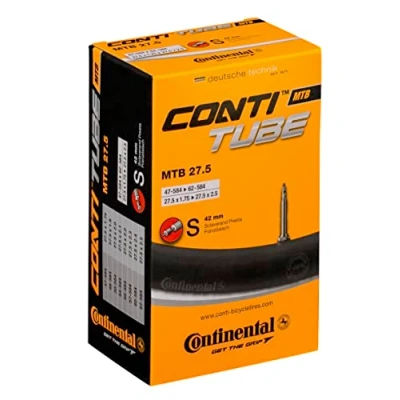 Imagen de &#039; Continental Tubo interior de válvula Presta para MTB 42 mm, unisex, color negro, 27,5 x 1,75 2,5 pulgadas/42 mm