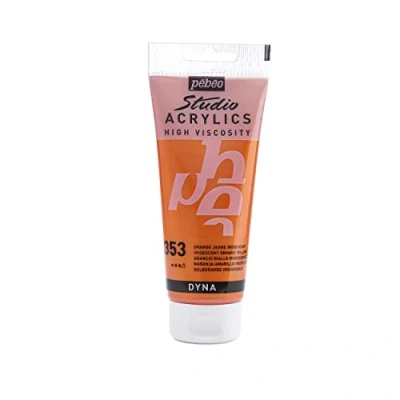 Imagen de Pébéo Acrílico Fine Studio Pintura acrílica Naranja Amarillo Iridescente 100 ml