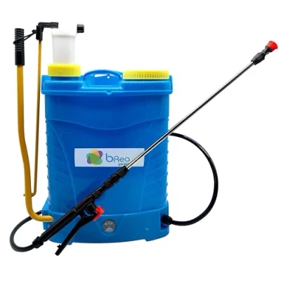 Imagen de BREA Pulverizador de Mochila a Presión Lanza INOX con Batería Recargable, Tanque 16L.