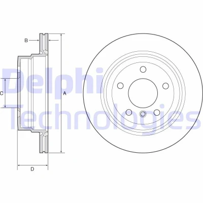 Imagen de DELPHI BG4946C Disco de freno 300 20 5 ventilado revestido altamente carbonizado sin cojinete rueda, anillo sensor ABS BMW: 1 Coupé, Cabrio