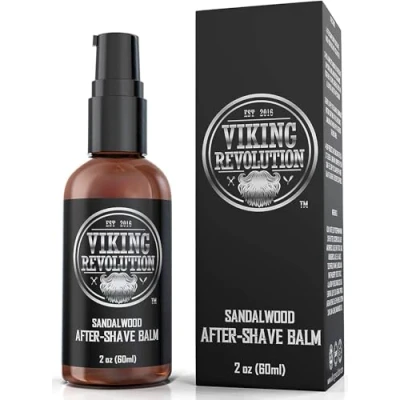 Imagen de Viking Revolution Bálsamo After Shave Hombre Calma e Hidrata la Piel Después del Afeitado Elimina Irritación de Cuchilla para un Acabado Suave y Sedoso Aroma a Sándalo 60ml