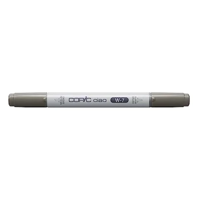 Imagen de Copic Ciao W 7, Gris cálido n.º Rotulador Doble con Punta Mediana y de Pincel