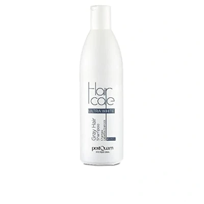 Imagen de Postquam Champú Neutralizador para Cabellos Blancos y Grises Ultra White Hombre Mujer Elimina el Amarillo del Pelo Canoso, Deja Cabello Suave, Brillante de Color Perlado 250 ml