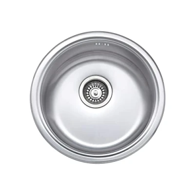Imagen de JASSFERRY Fregadero de cocina un seno, Acero Inoxidable, Caravana, con colador residuos