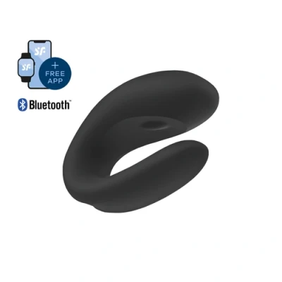 Imagen de Vibrador Satisfyer double joy oro negro y de silicona