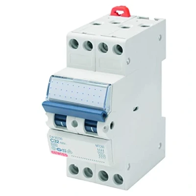 Imagen de Gewiss GW90286 Interruptor magnetico compuerta 4 polos c10 6ka 2 módulos