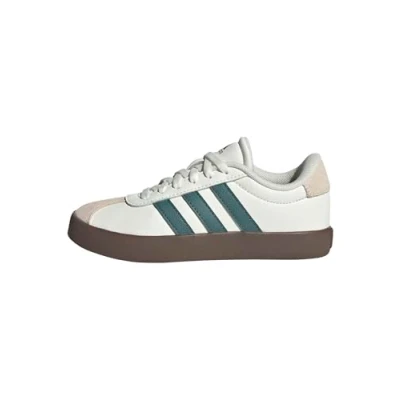 Imagen de adidas VL Court 3.0 Shoes Kids, Zapatilla de Deporte Unisex niños, Blanco Roto Preloved Teal Wonder White, 34 EU