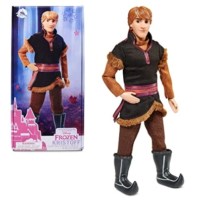Imagen de Disney Store muñeco clásico de Kristoff, Frozen, Altura: 32 cm, Completamente articulado con el Pelo Moldeado y Botas Borreguillo, para Mayores 3 años