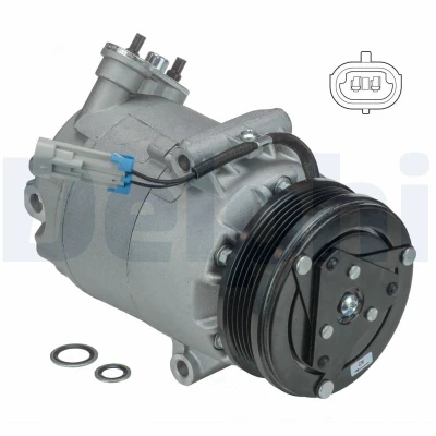 Imagen de DELPHI TSP0155142 compresor de Aire Acondicionado 6CVC13 PAG 46 con aceite OPEL: Astra G Berlina, Caravan, CC norauto
