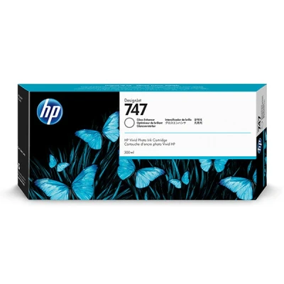 Imagen de HP 747 P2V87A Intensificador de Brillo, Cartucho Tinta Original DesignJet, 300 ml, para Impresoras DesignJet Serie Z6+ y Z9+