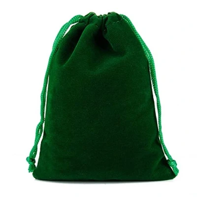 Imagen de Generic 6 bolsas de terciopelo grandes 30 x 40 cm, color negro, con cordón, bolsa portátil, para joyas, regalo, joyas