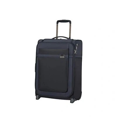 Imagen de Samsonite Airea Equipaje de mano expandible con bolsillo superior en forma S vertical, 55 cm, 41/46 L, Azul (Dark Blue)