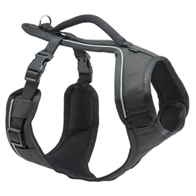 Imagen de PetSafe EasySport Arnés para Perros Acolchado Ajustable con Asa de Control y Cinta Reflectante Negro Pequeño, S