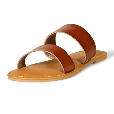 Imagen de Amazon Essentials Sandalia con Dos Bandas Mujer, Bronceado, 38 EU