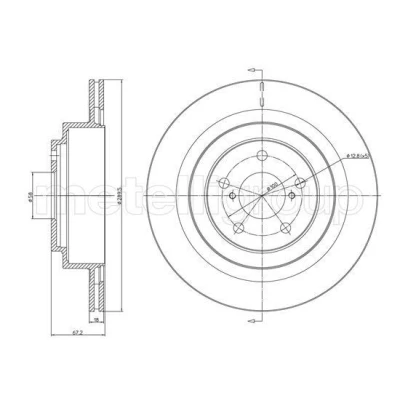 Imagen de Disco de freno METELLI 23 1149C