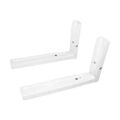 Imagen de TM Electron Soporte para Microondas de Pared, Rieles Extensibles 33cm a 48cm, hasta 35kg, Fabricado en Acero, Color Blanco