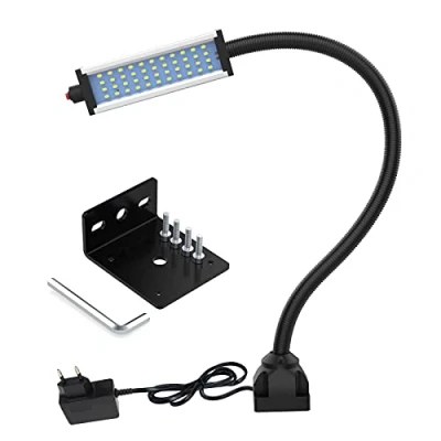 Imagen de luz de cuello cisne LED, trabajo, LED flexible, trabajo cisne, resistente al agua IP66, 800 lúmenes, 44 para máquinas herramienta